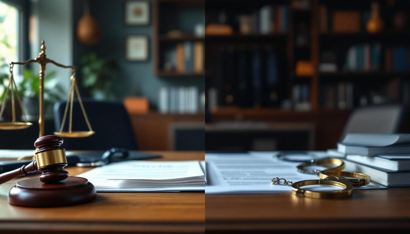 Quelles différences entre droit pénal et droit civil en 2026