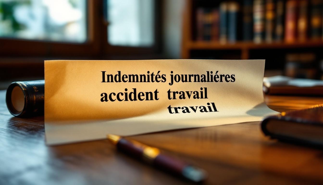 Indemnités journalières accident travail : les nouvelles règles en 2026