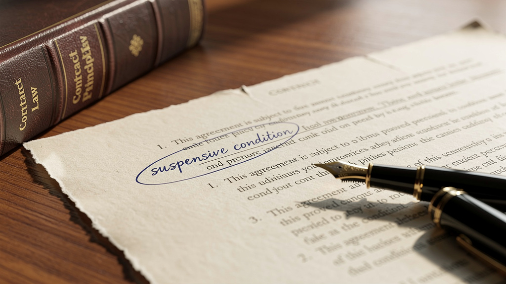 Comment utiliser la condition suspensive code civil dans un contrat